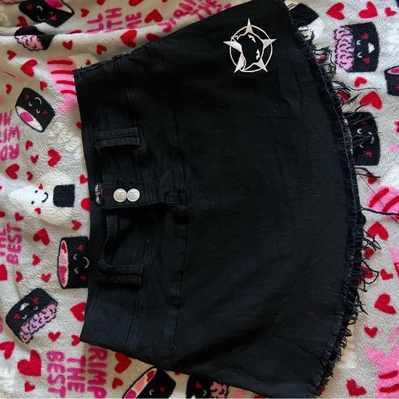 Emily the Strange x Dolls Kill Black Mini Skirt - Picture 6 of 9